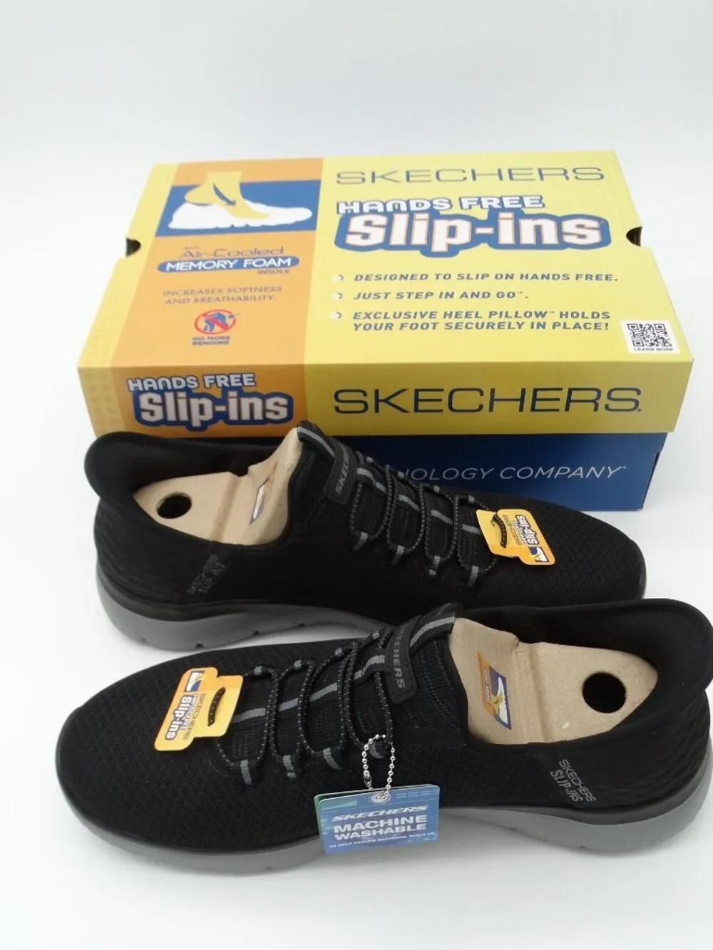 Men's Skechers Slip-ins Summits Sneakers High Range Slip On Comfort Black 10.5